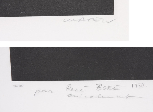 Grande Lithographie Peter KLASEN, signée au crayon par l’artiste et E.A. 