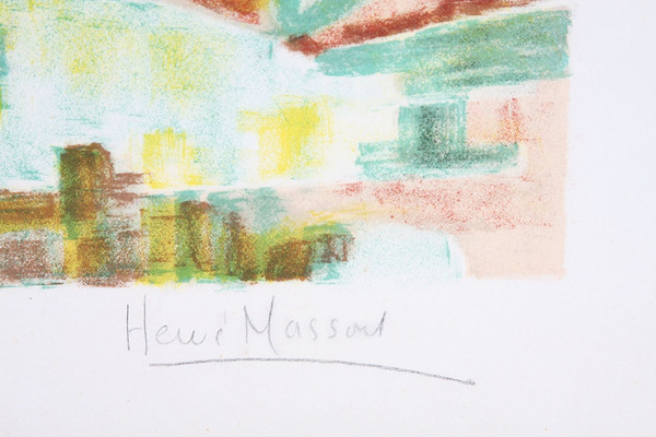 Lithographie Hervé Massond, signée au crayon par l’artiste et E.A. 