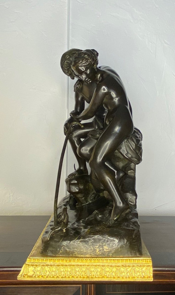 Scultura in bronzo - Daphnis Et Chloé - P.j.r Gayrard - Francia - XIX sec.