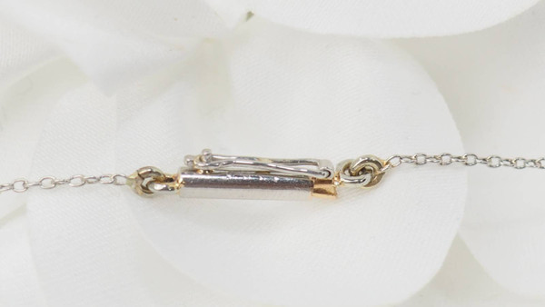 Collana Art Nouveau in oro platino e diamanti