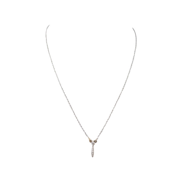 Collana Art Nouveau in oro platino e diamanti
