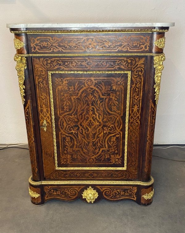 Credenza - Intarsio - Napoleone III - Francia - XIX sec.