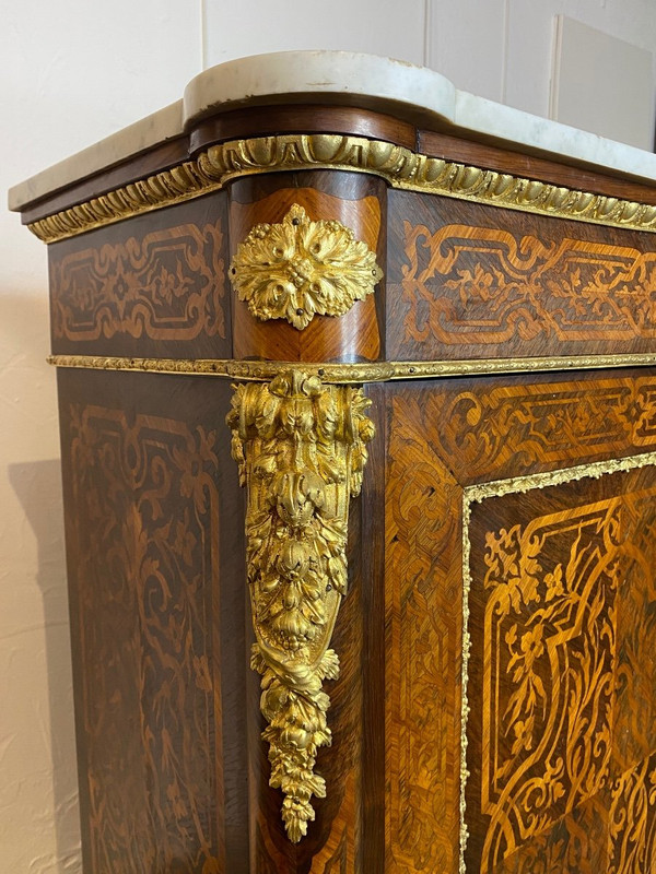 Credenza - Intarsio - Napoleone III - Francia - XIX sec.