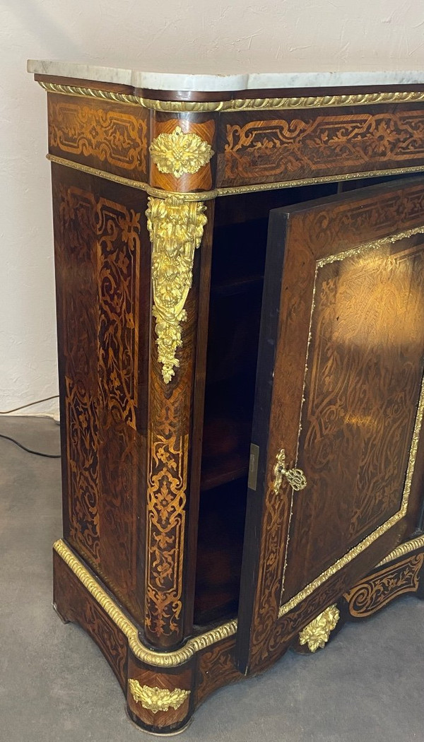 Credenza - Intarsio - Napoleone III - Francia - XIX sec.