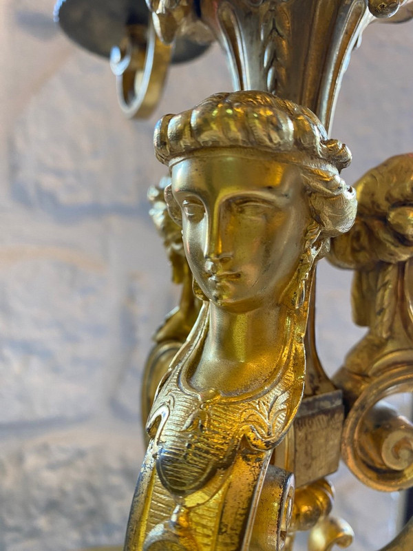 Candlestick - Bronze - H.picard - France - XIXth C