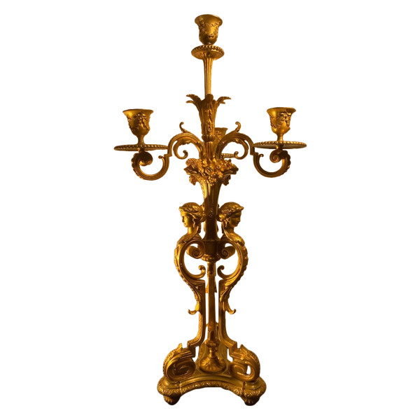 Candlestick - Bronze - H.picard - France - XIXth C