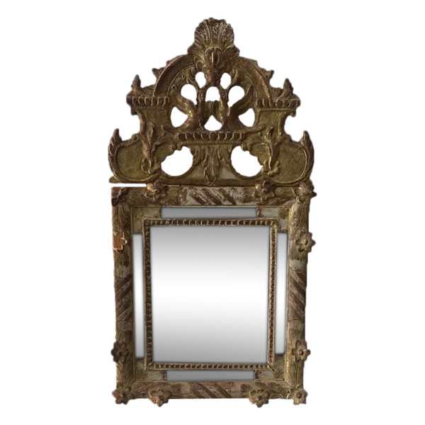 Parecloses Mirror - Gilded wood - Regency period - France - 18th C
