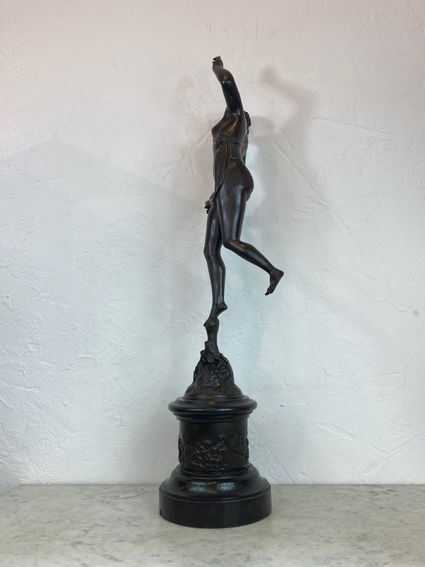 Scultura in bronzo - Fortuna - J.bologne - Francia - XIX sec.