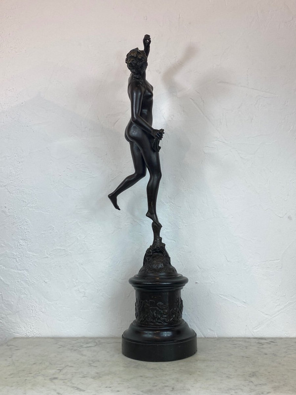 Scultura in bronzo - Fortuna - J.bologne - Francia - XIX sec.