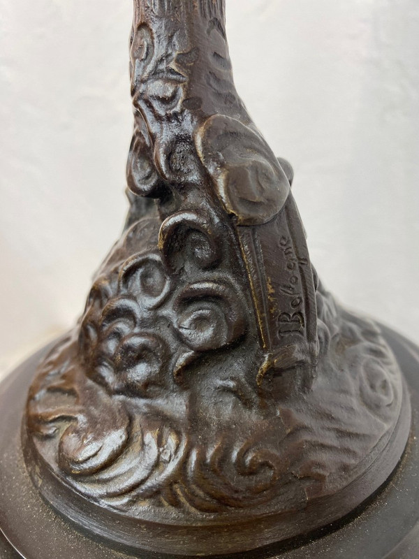 Scultura in bronzo - Fortuna - J.bologne - Francia - XIX sec.