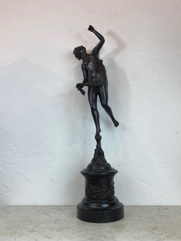 Scultura in bronzo - Fortuna - J.bologne - Francia - XIX sec.