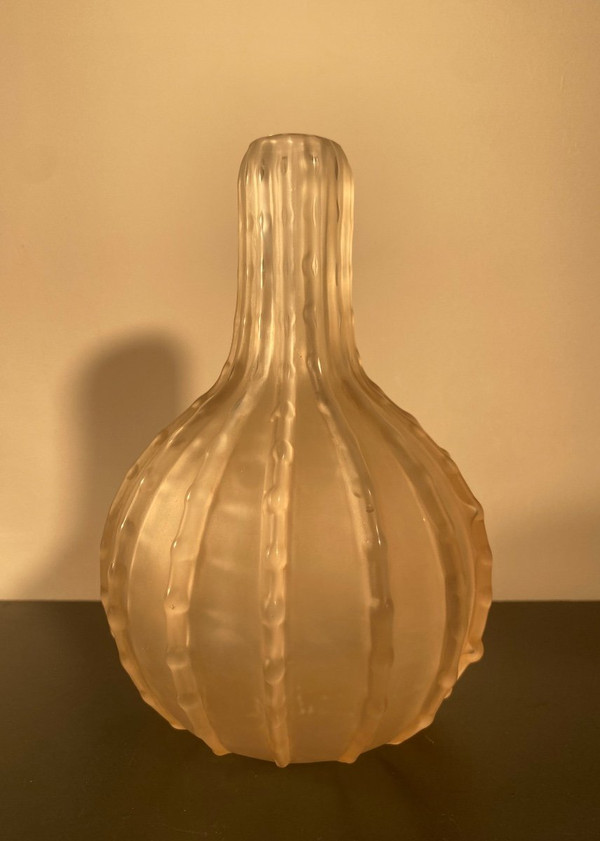 Vase Dentelé  - Cristal - Lalique - France - XX ème