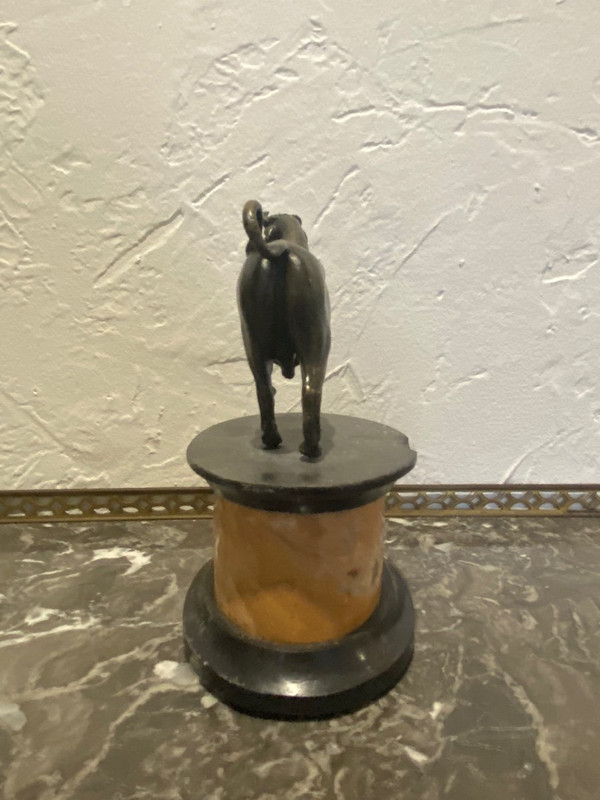 Skulptur - Bronze - Vorbeiziehender Stier - J. Bologna - Italien - 18. Jahrhundert