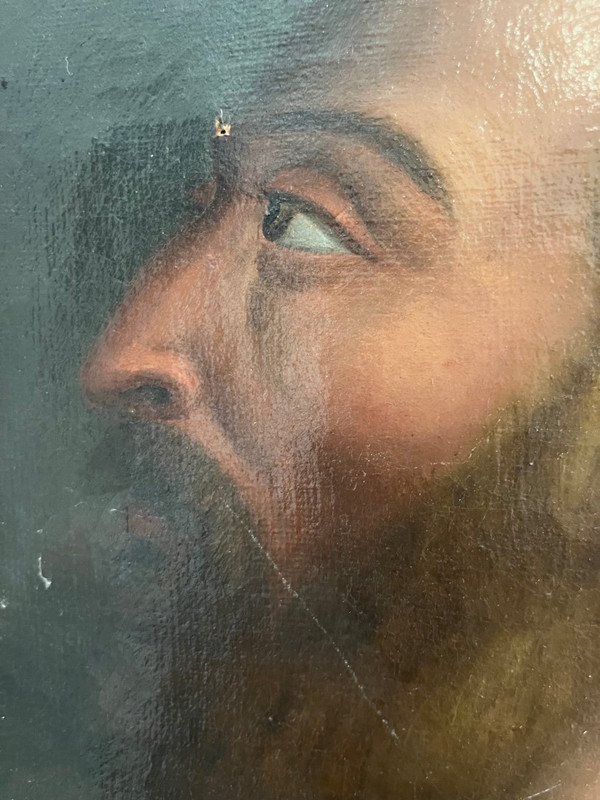 Gemälde – Öl auf Leinwand – Heiliger Josef – Italien – 18. Jahrhundert