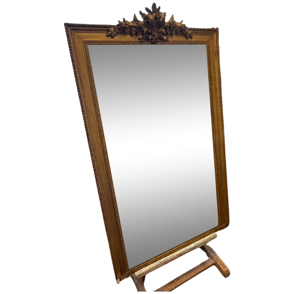 Important Miroir - Bois Doré - France - XIX ème