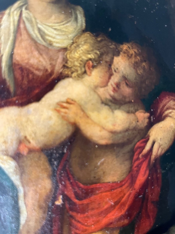 Painting - Oil on Copper - Virgin and Child - H. Rottenhammer - Germany - 17th century