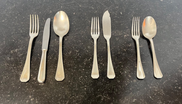 Housewife Set (90pcs) - Christofle / Luc Lanel - Boreal - Art Deco - France - 20th century