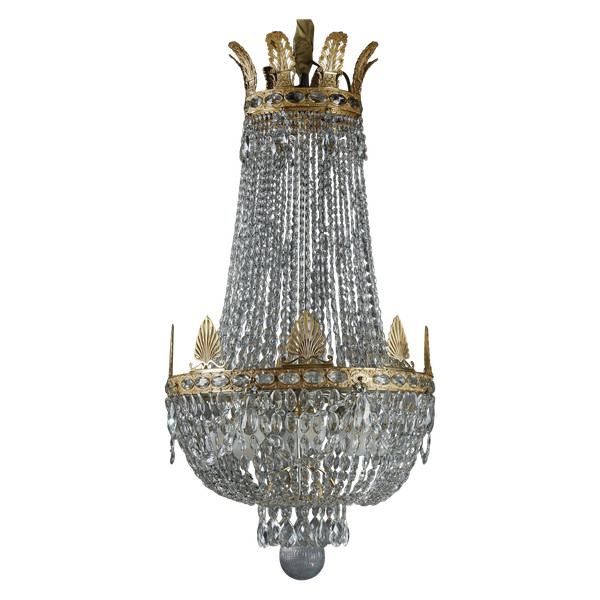 EMPIRE STYLE BALLOON CHANDELIER WITH PENDANTS