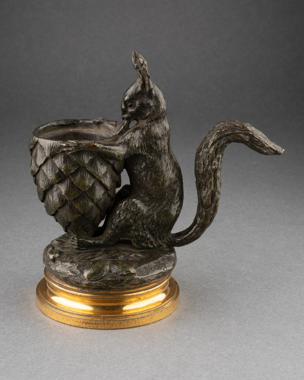 Pot à tabac en bronze signé Jules Moigniez (1835 - 1894) 