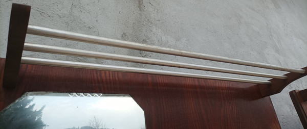 Wandgarderoben, Paar Vintage-Garderoben aus Eiche