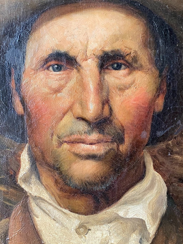 Pittura - Ritratto - E. Assezat de Bouteyre - Francia - XIX secolo