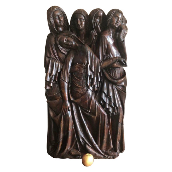 Pâmoison De La Vierge Platre Hauteur 105cm France XX ème