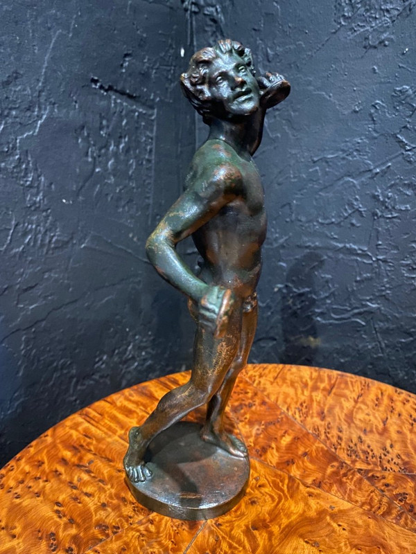 Sculpture Bronze - Faune - Barga (d’après) - Italie - XVIII ème