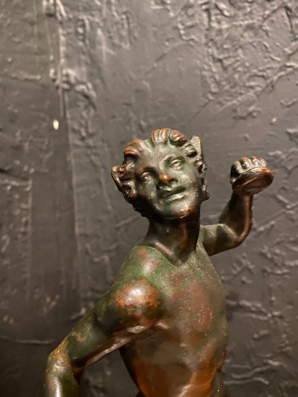 Sculpture Bronze - Faune - Barga (d’après) - Italie - XVIII ème