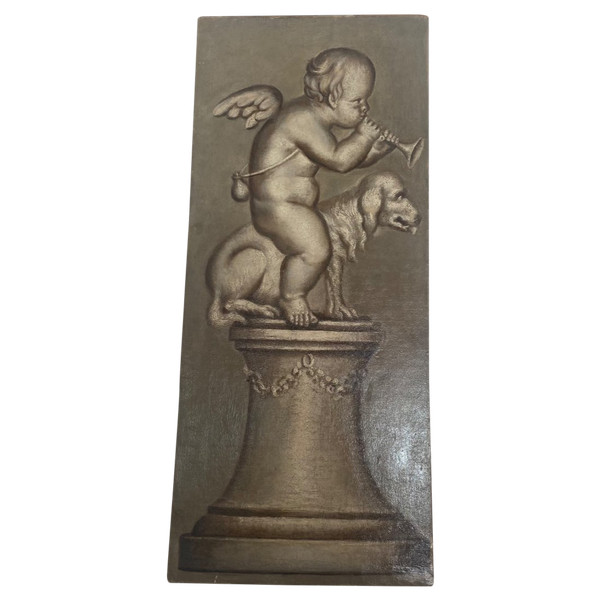 Gemälde – Öl auf Leinwand – Grisaille – Puttis – 18. Jahrhundert