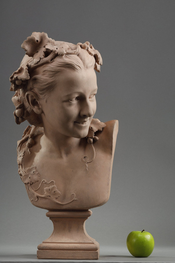 L'Espiègle ou la rieuse aux pampres de vignes von Jean Baptiste CARPEAUX