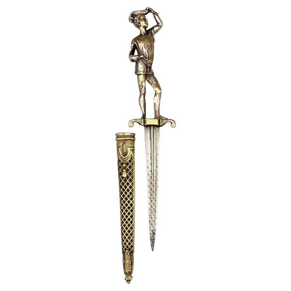 Dague romantique avec fourreau ajouré - France - XIXème siècle