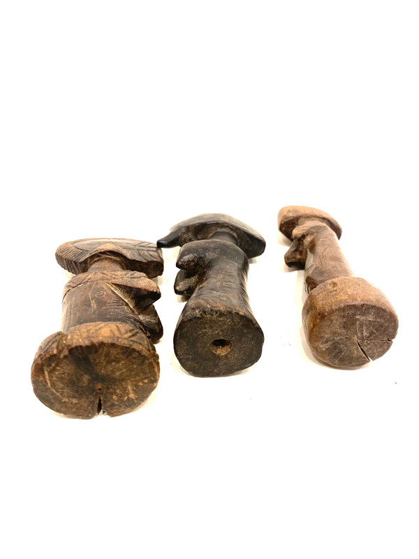 Set von drei kleinen Biga MOSSI-Puppen aus Burkina Faso