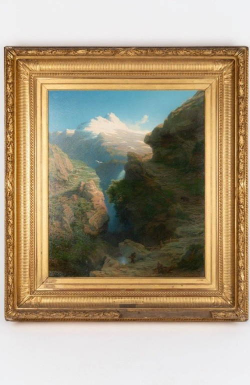 Tableau chemin de Meyringhen par Daligé de Fontenay 1813-1892