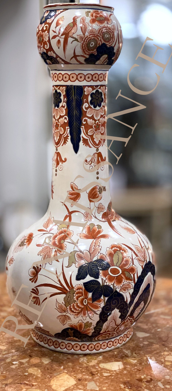 Large double bulb vase