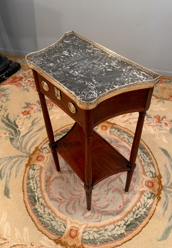 Small Mahogany Console Stamped Louis XVI Period About 1780