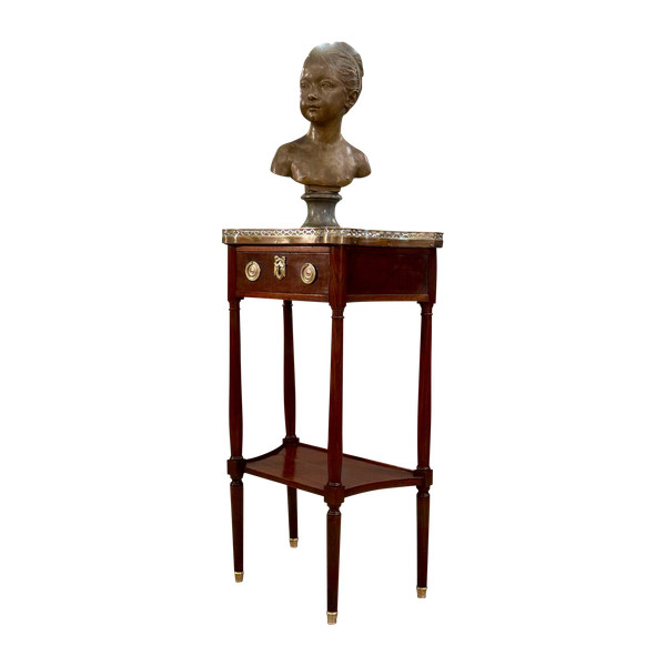Small Mahogany Console Stamped Louis XVI Period About 1780