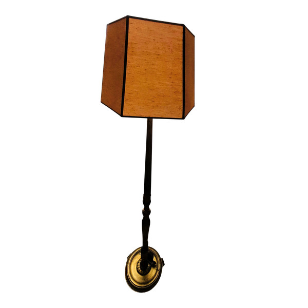 Lampadaire bois doré