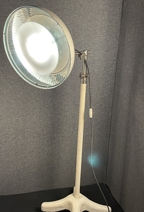 Large surgical lamp, BBT, circa 1950 vintage floor lamp, loft