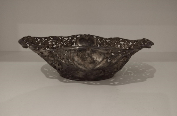Elégante et grande corbeille, centre de table ancien