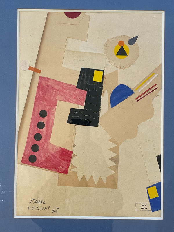 Paul COLIN (1892 – 1986), composizione cubista, 1925
