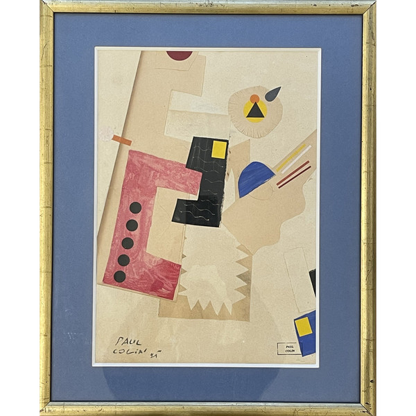Paul COLIN (1892 – 1986), composizione cubista, 1925