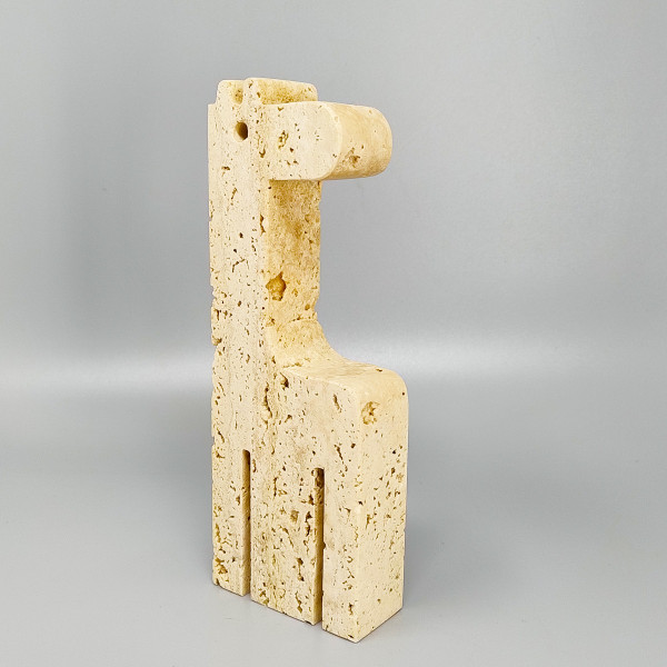 Sculpture originale de girafe en travertin des années 1970 par Enzo Mari pour F.lli Mannelli