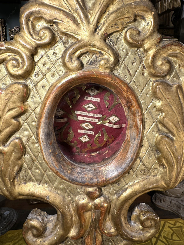 Ostensorio italiano con sei reliquie - XVIII secolo    
