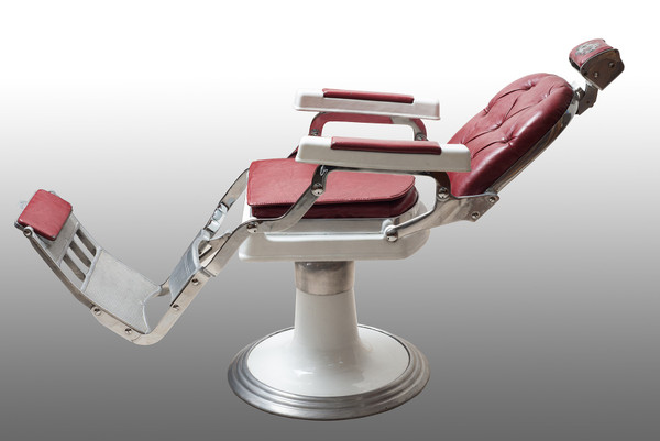 Barber Chair (Sessel) aus verchromtem Stahl aus den 60er Jahren