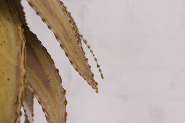 Lampada a sospensione Agave in ottone Maison Jansen