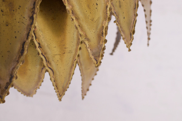 Lampada a sospensione Agave in ottone Maison Jansen