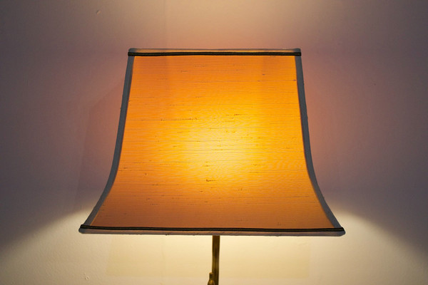Lampada a canna in ottone di Maison Jansen