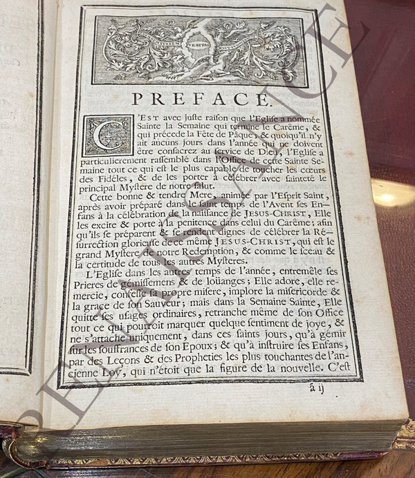 L'office de la Semaine-Sainte, à l'usage de la Maison du Roy. Conformément aux Breviaires & Messels,