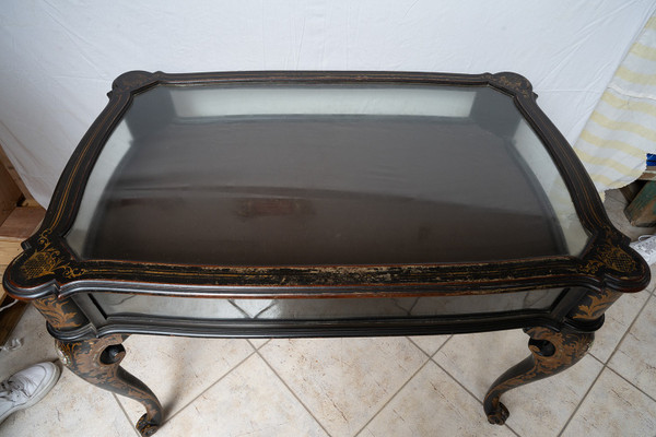 Antica Vetrina Napoleone III Francese, Epoca XIX Secolo.