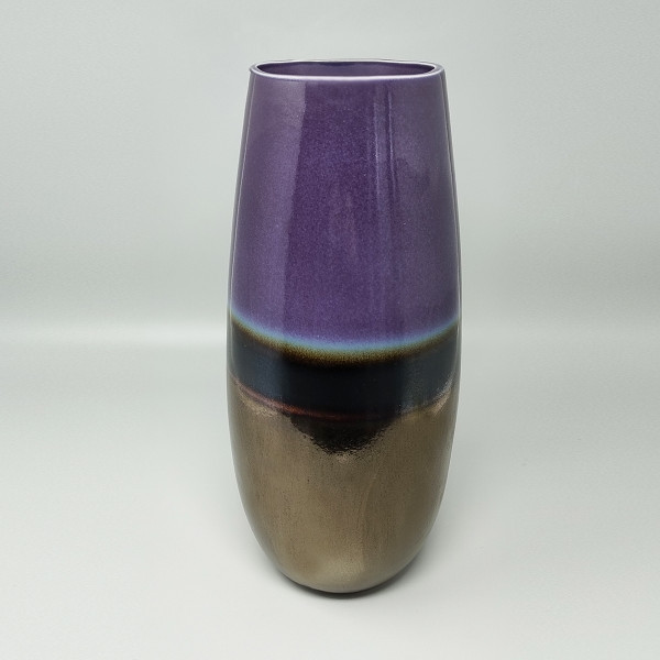 Superbe vase Space Age des années 1970 en céramique de Brambilla. Fabriqué en Italie